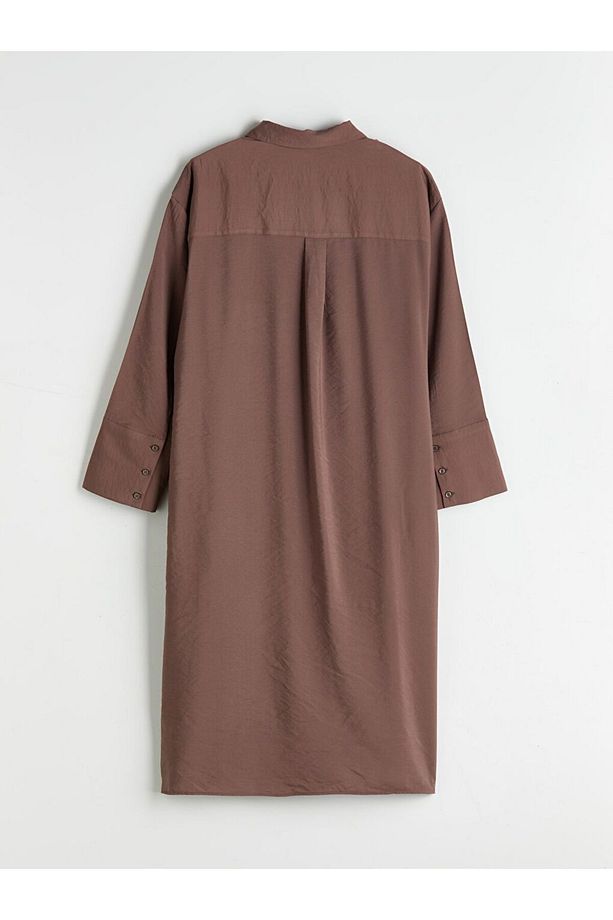 LCW Modest Oversize Modal Karışımlı Kadın Gömlek Tunik - 6