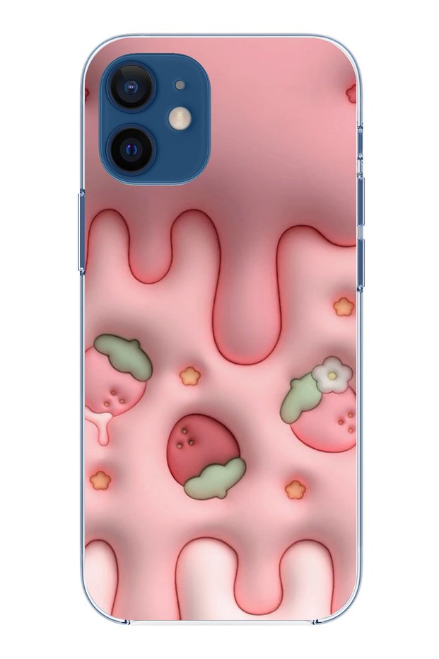 حافظة سيليكون شفافة متوافقة مع هاتف iPhone 12 Mini
