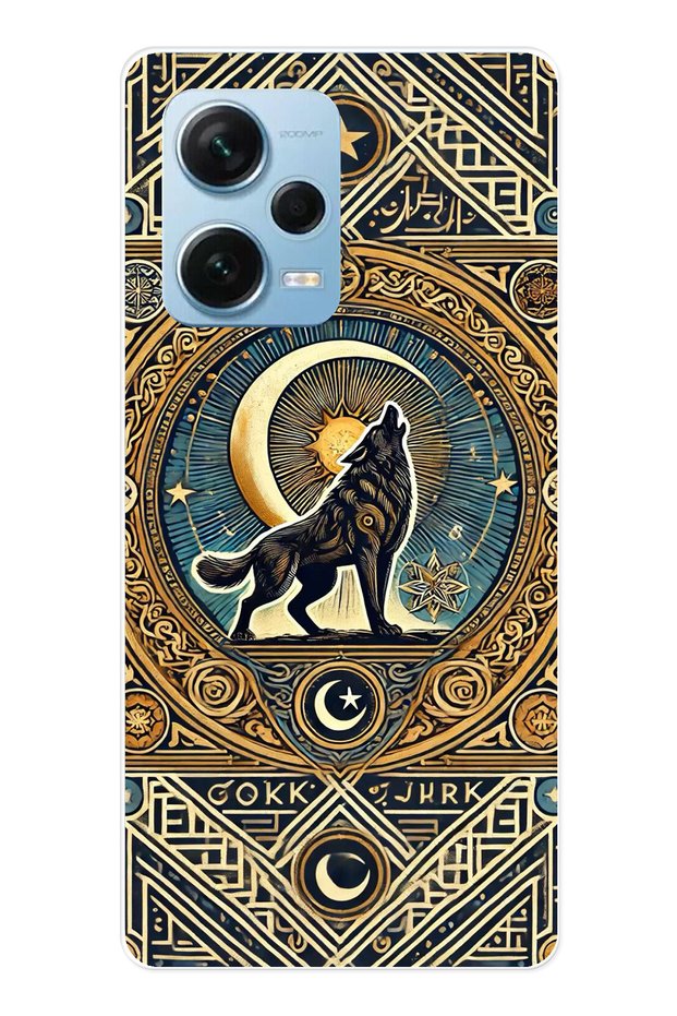 حافظة Redmi Note 12 PRO 5G المتوافقة مع وولف جوكتورك من السيليكون الشفاف