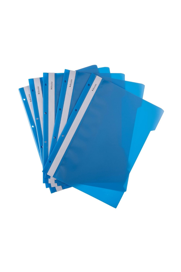 Telli Dosya, Mavi, 50'li Paket, A4 Boyut, 4 Delikli Yapı - 6