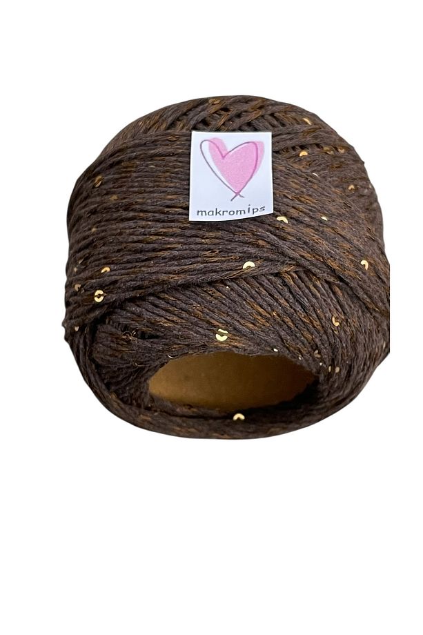 PULLU COTON EL ÖRGÜ İPİ (50gr) PAYET PARLAK ŞIK HOBİ EĞLENCE - 1