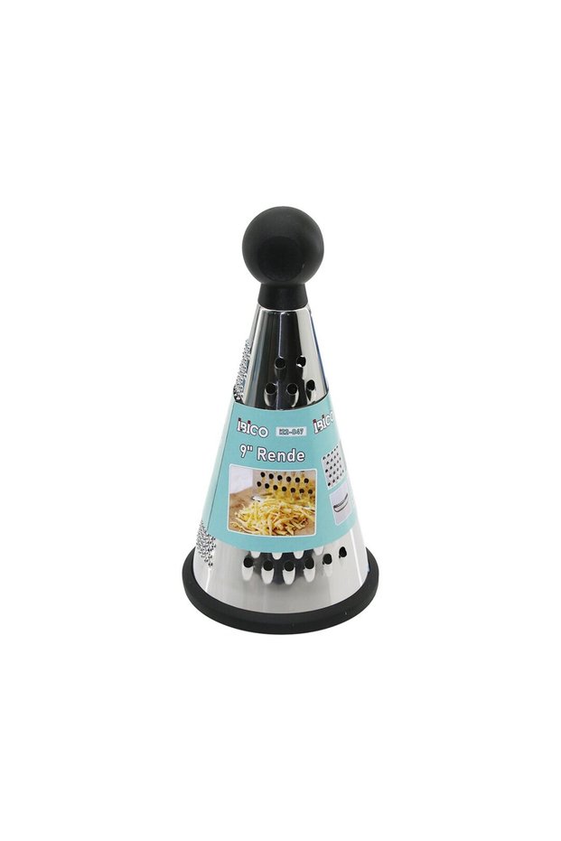 9 Inch - Funnel Model Plastic Ball Head Metal Grater with Silicone Base