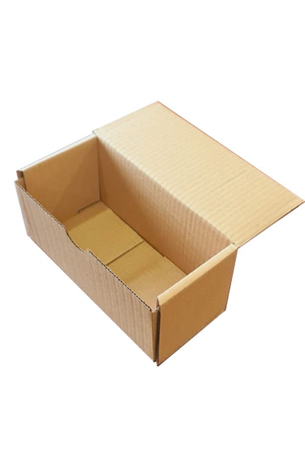9,5 x 20 x 9,5 Kilitli Kraft 50 Adet E-Ticaret Kargo Kutusu - 3