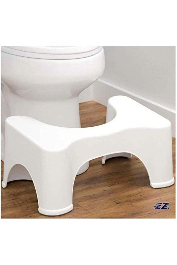 Squat Toilet Seat Leg Stool 8 Inch (White)