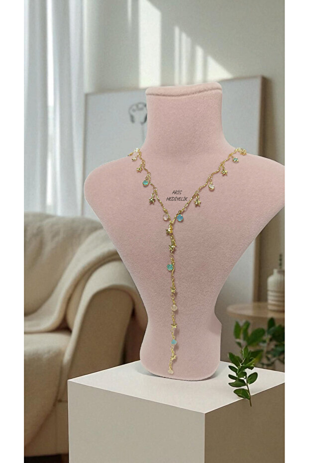 Y Kolye Zirkon Taşlı - 1