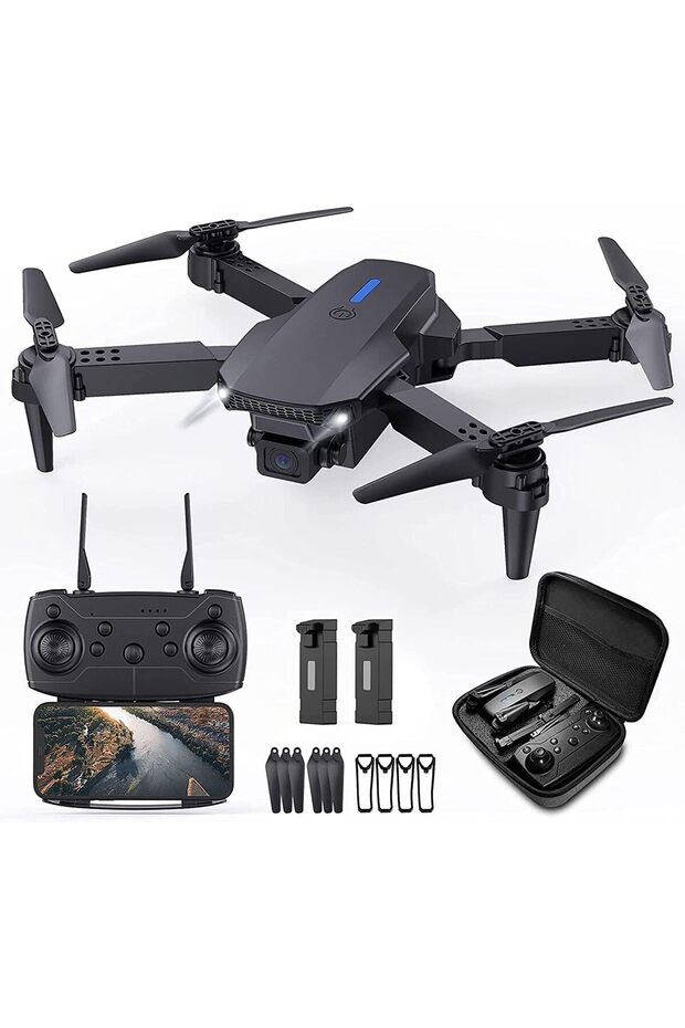 Mini Drone With Single Camera Foldable Drone With Carrying Case, - 1