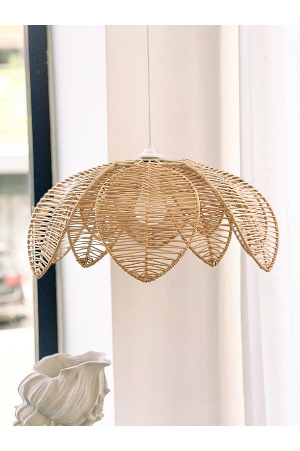 Rattan/Bambu Sarkıt Bohem Avize - 2