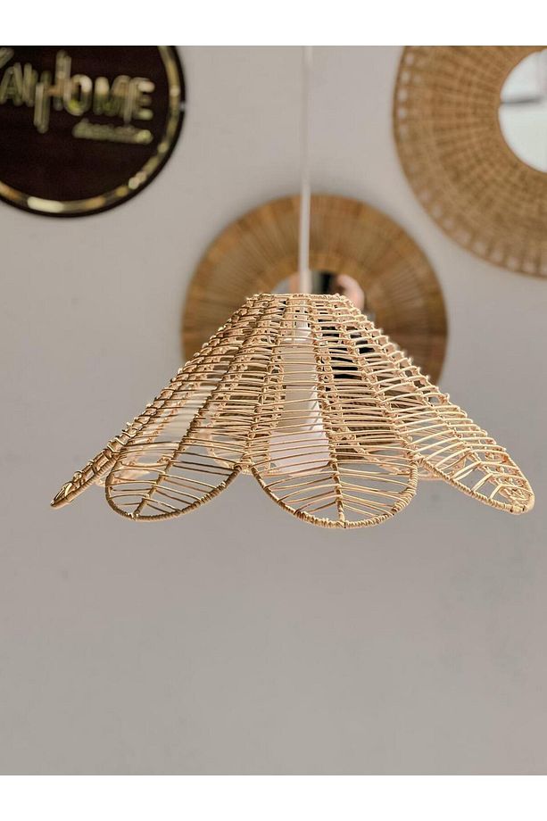 Rattan/Bambu Sarkıt Bohem Avize - 2