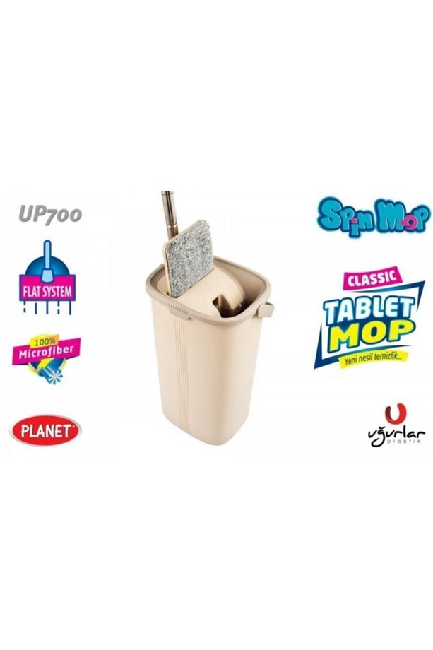 Orijinal 3 Farklı Kullanım Için 3 Bezli Tablet Mop - 3 Adet Mikrofiber Bez - 4
