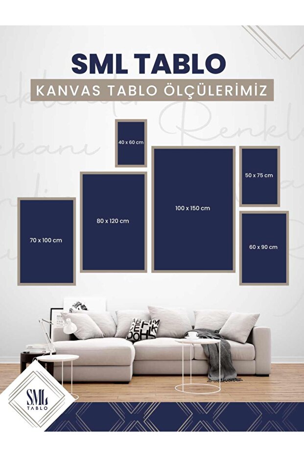 Sim İşlemeli Denizdeki Altın Yelkenli Gemiler Deniz Doğa Manzara Simli Dikey Kanvas Tablo - 5