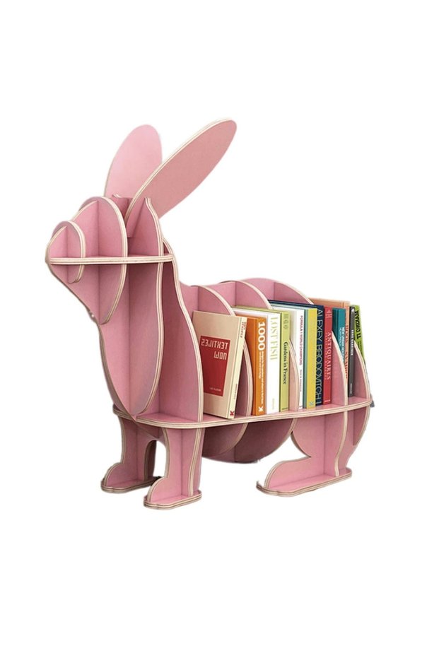 Bunny shelf pale pink M