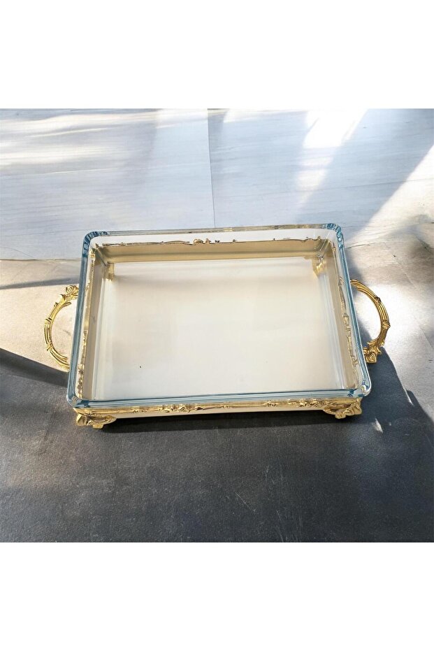 حامل عرض مستطيل بقاعدة مطلية 28 سم - 3