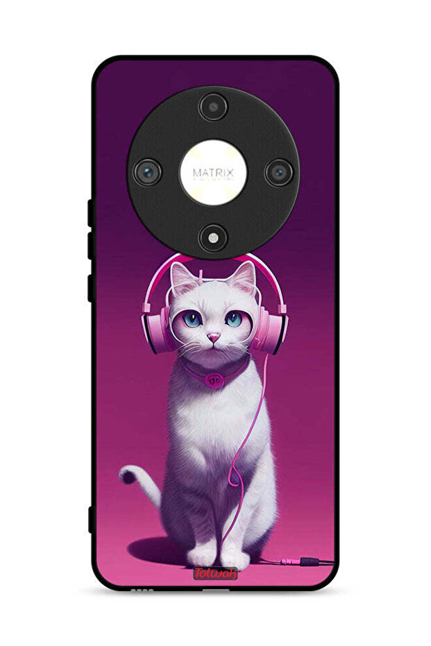 غطاء حماية لهاتف Honor X9b 5G بتصميم قطة لطيفة