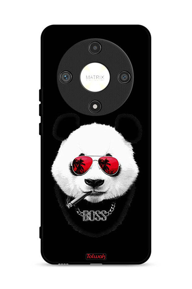 غطاء حماية لهاتف Honor X9b 5G بتصميم Boss Panda