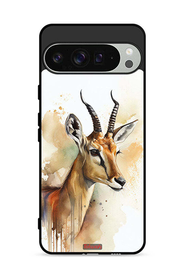 غطاء حماية لهاتف Google Pixel 9 Pro XL بتصميم فن تجريدي من الغزلان