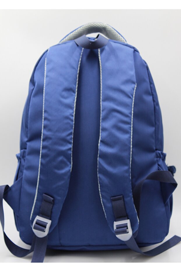 Plain Satin Fabric Backpack Waterproof School Backpack Tiny 34100 - 5