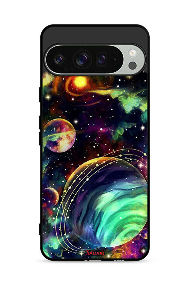 غطاء حماية لجهاز Google Pixel 9 Pro بتصميم الكواكب - 1