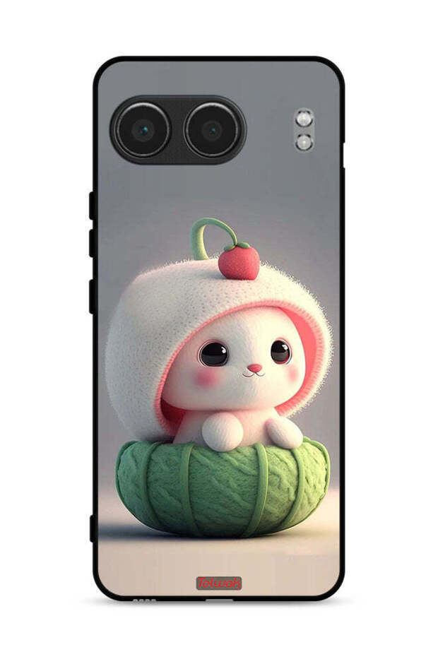 غطاء حماية لهاتف OnePlus Nord 4 5G بتصميم أرنب صغير لطيف