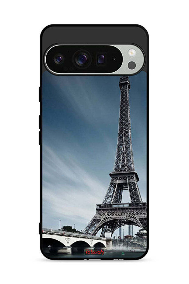 غطاء حماية لهاتف Google Pixel 9 Pro بتصميم برج إيفل