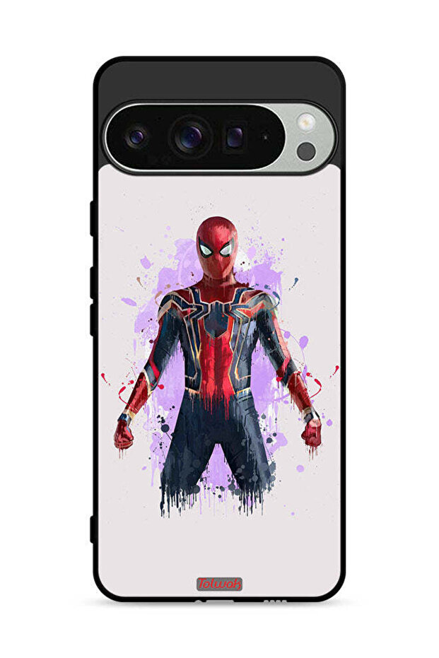 غطاء حماية لجهاز Google Pixel 9 Pro بتصميم العنكبوت الحديدي