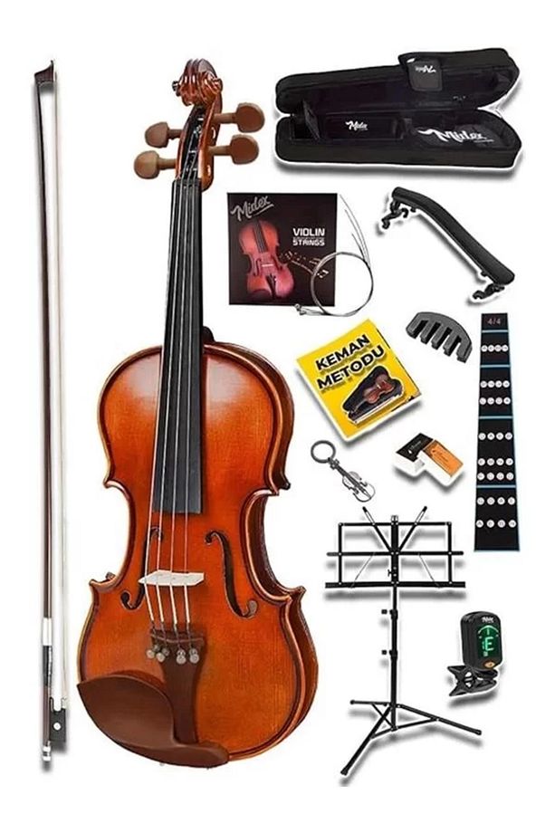 Gla-124X Set Profesyonel Üst Kalite Gül Ağacı Keman 4/4 Tam Boy - 1