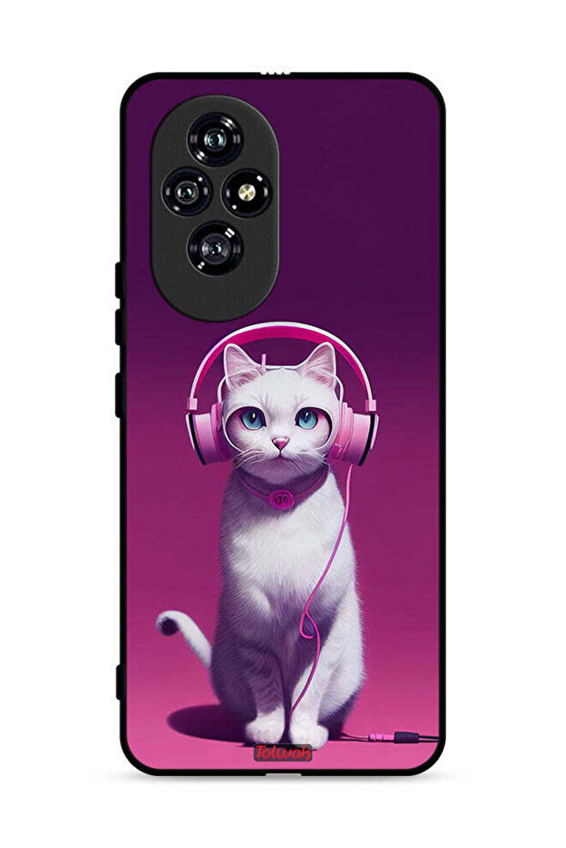 غطاء حماية لهاتف Honor 200 5G بتصميم قطة لطيفة
