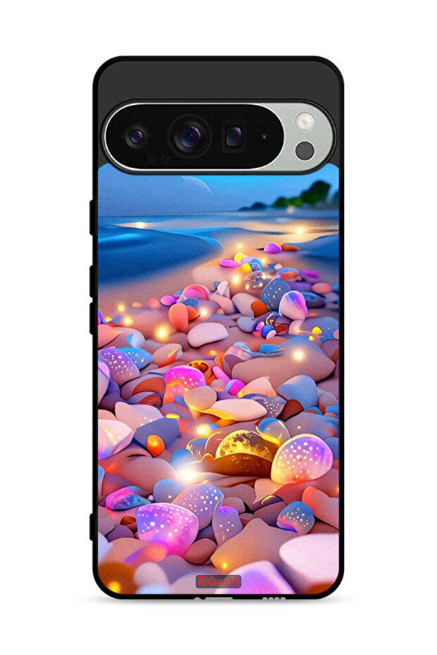 غطاء حماية لجهاز Google Pixel 9 Pro برسومات حجرية