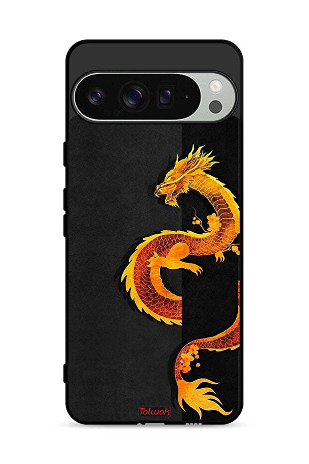 غطاء حماية لجهاز Google Pixel 9 Pro برسومات التنين