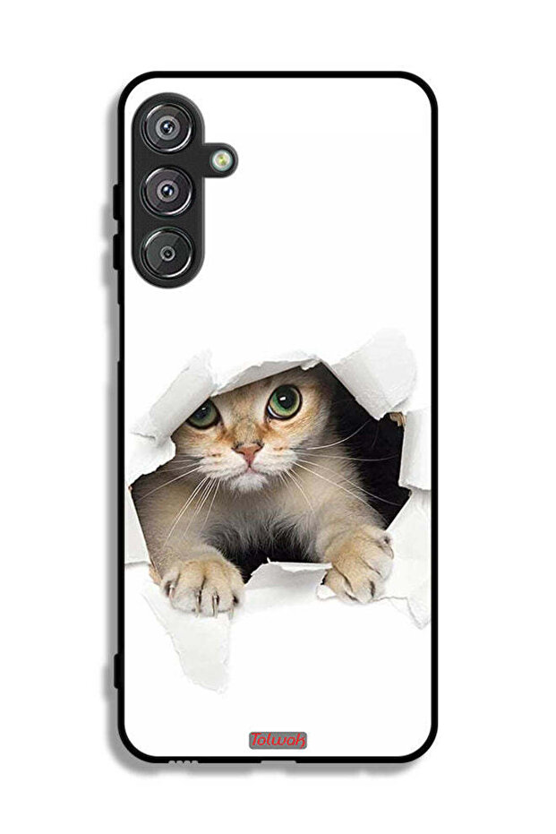 غطاء حماية لهاتف Samsung Galaxy F16 5G بتصميم قطة