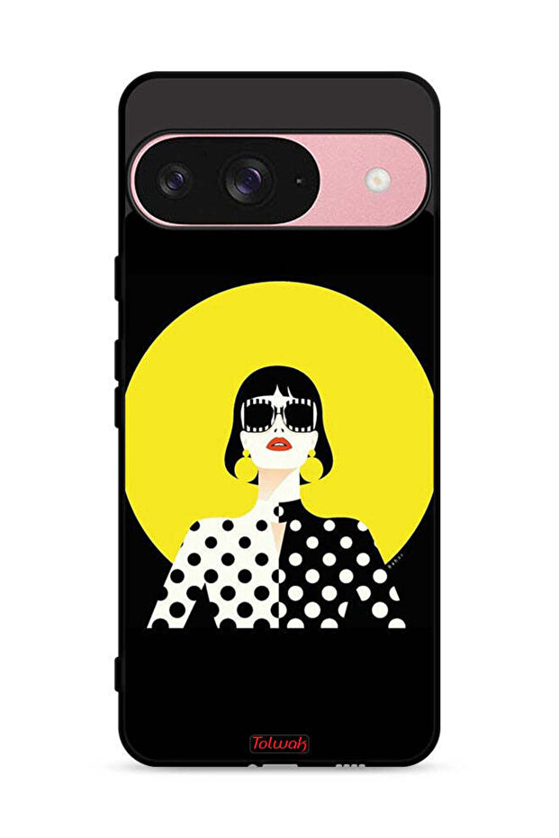 غطاء حماية لجهاز Google Pixel 9 بتصميم فتاة أنيقة