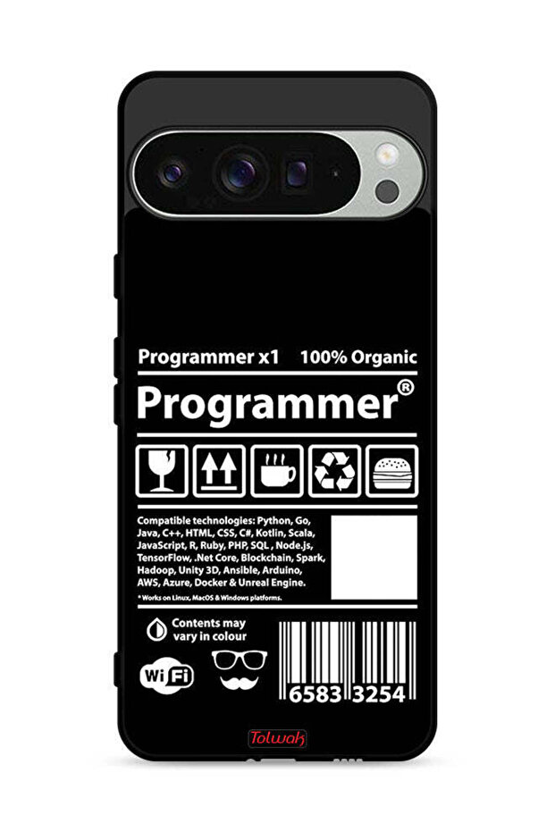 غطاء حماية وملصق مبرمج لجهاز Google Pixel 9 Pro - 1