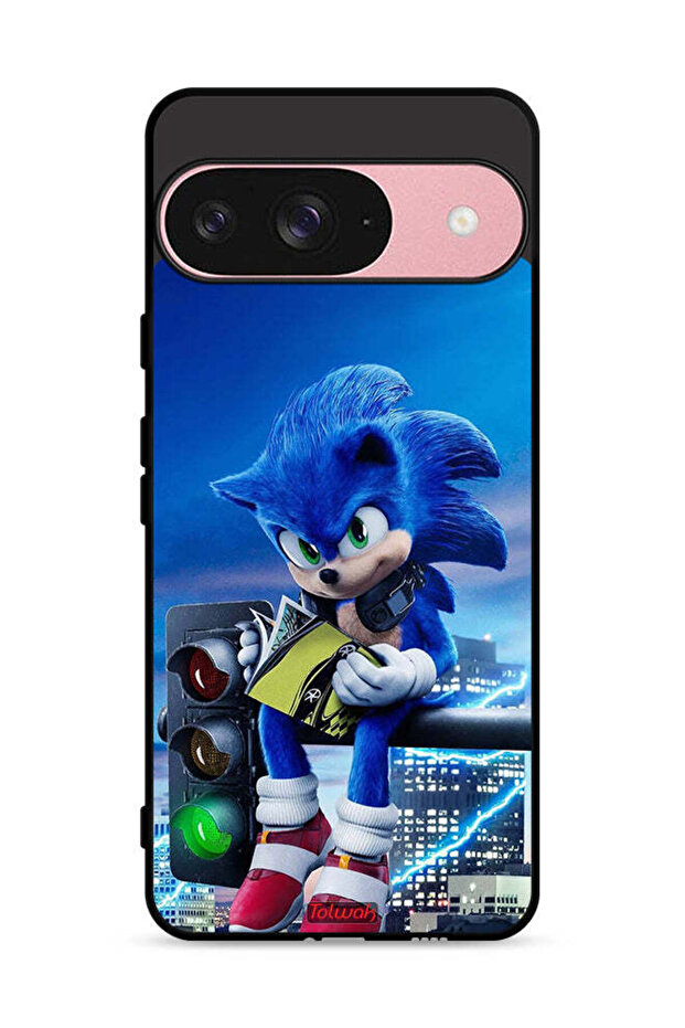 غطاء حماية لجهاز Google Pixel 9 بطبعة Sonic Reading