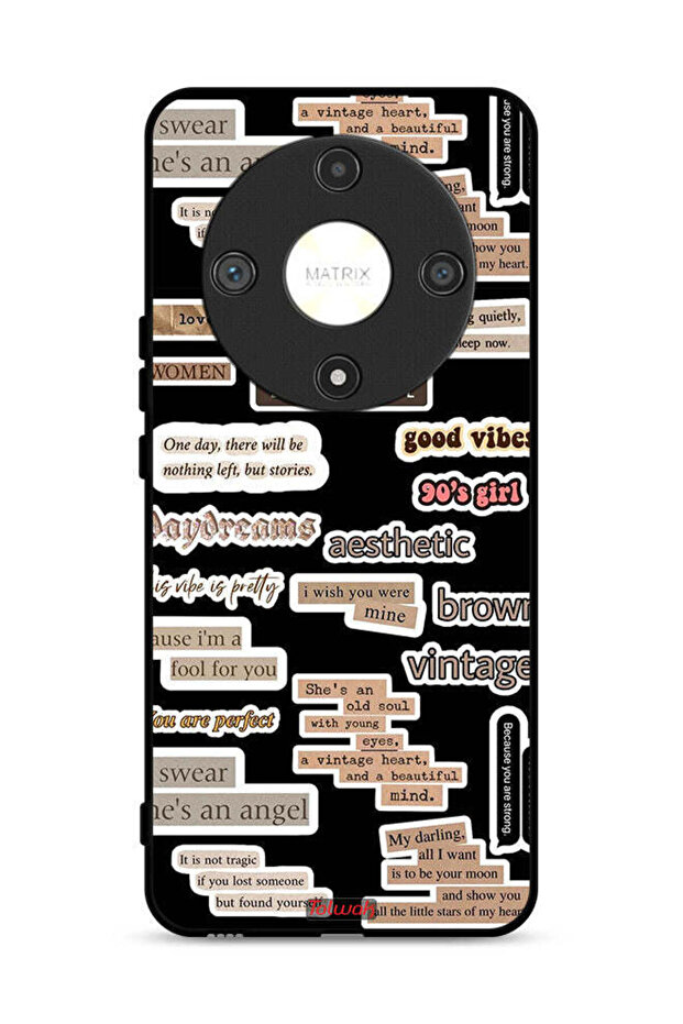 Honor X9b 5G Protective Case Cover Beautiful Quotes Stickers