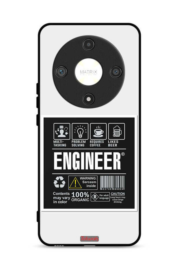 غطاء حماية لهاتف Honor X9b 5G - ملصق مهندس
