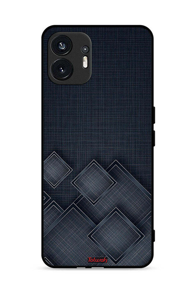 Nothing Phone (2) 5G Protective Case Cover Squares Pattern On Cloth