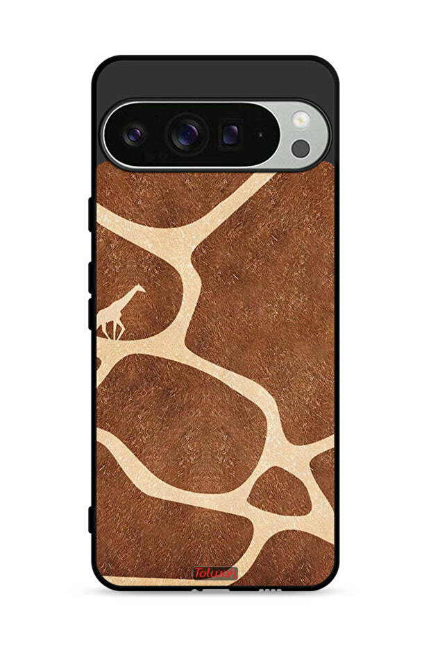 غطاء حماية لهاتف Google Pixel 9 Pro XL بتصميم جلد الزرافة