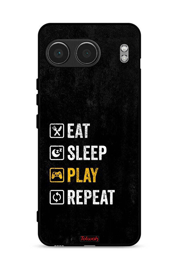غطاء حماية لهاتف OnePlus Nord 4 5G، Eat Sleep Play Repeat
