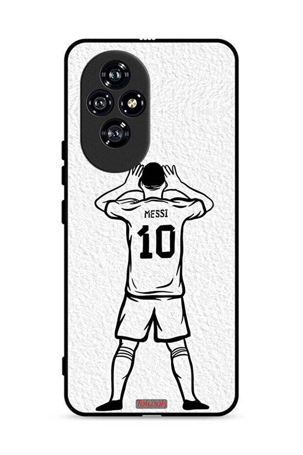 غطاء حماية لهاتف Honor 200 5G برسم ميسي
