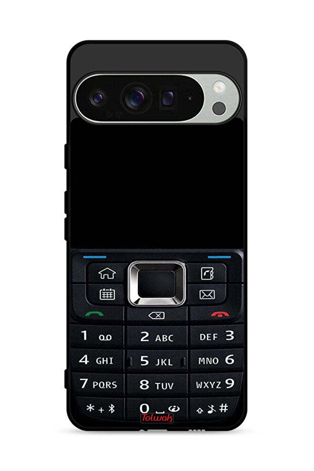غطاء حماية لجهاز Google Pixel 9 Pro بنمط هاتف قديم