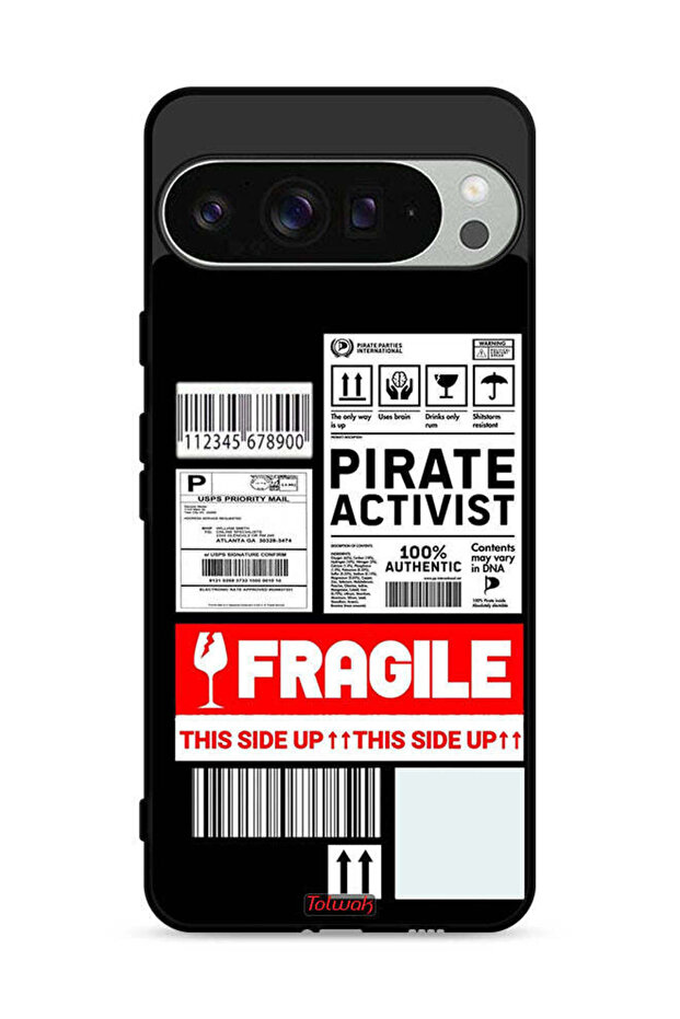 غطاء حماية لهاتف Google Pixel 9 Pro، ملصق ناشط خاص قابل للكسر