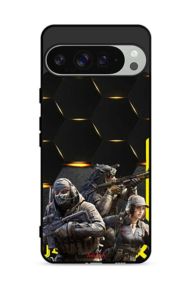 غطاء حماية لجهاز Google Pixel 9 Pro XL بخلفية Cyberpunk