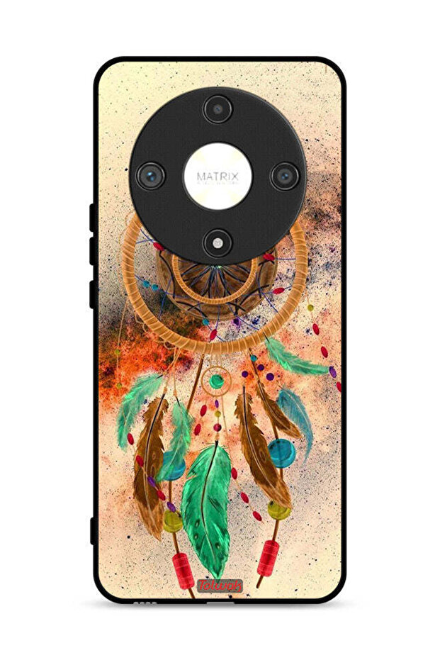 غطاء حماية لهاتف Honor X9b 5G بتصميم ماندالا ريش معلق