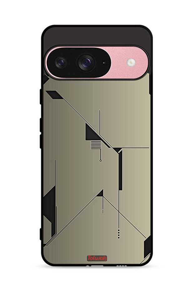 غطاء حماية لجهاز Google Pixel 9 بتصميم فني تجريدي بسيط