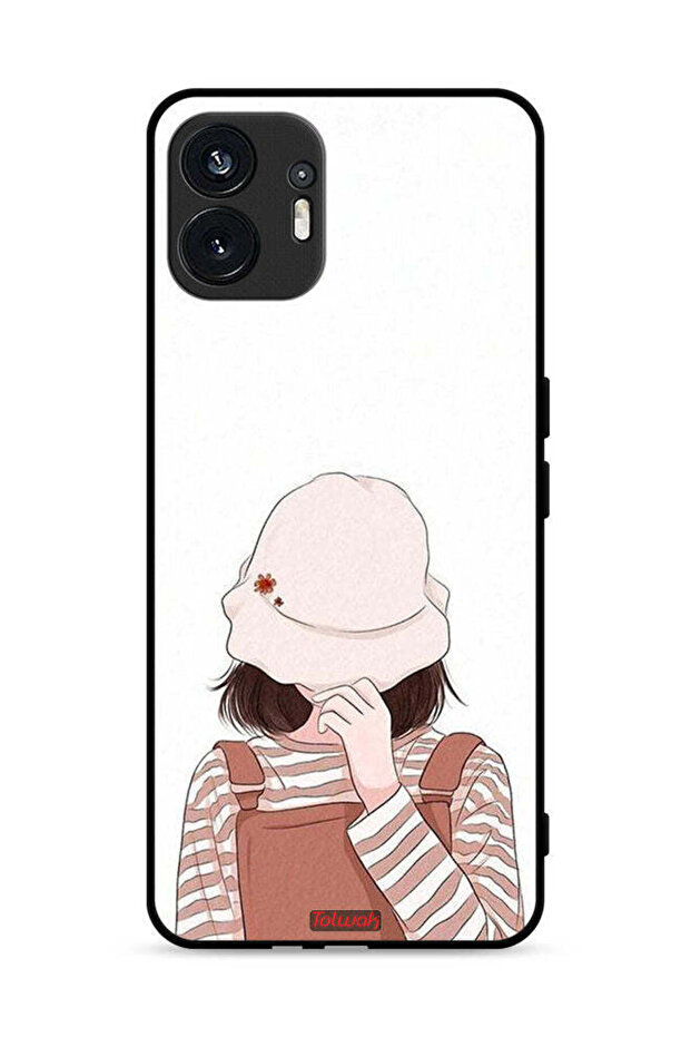 Nothing Phone (2) 5G Protective Case Cover Hide Face By Hat