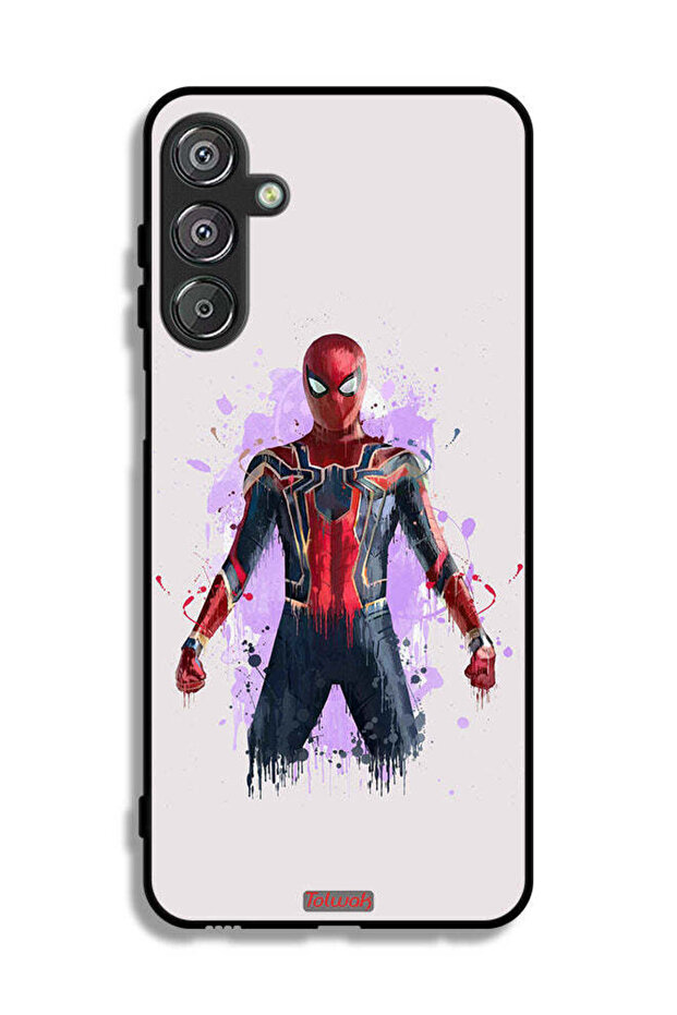 غطاء حماية لهاتف Samsung Galaxy M16 5G بتصميم العنكبوت الحديدي