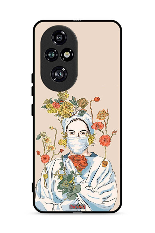 غطاء حماية لهاتف Honor 200 Pro 5G برسومات ممرضة