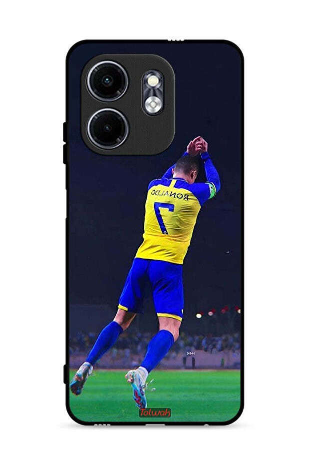 غطاء حماية لهاتف Infinix Smart 9 4G بطبعة كريستيانو رونالدو