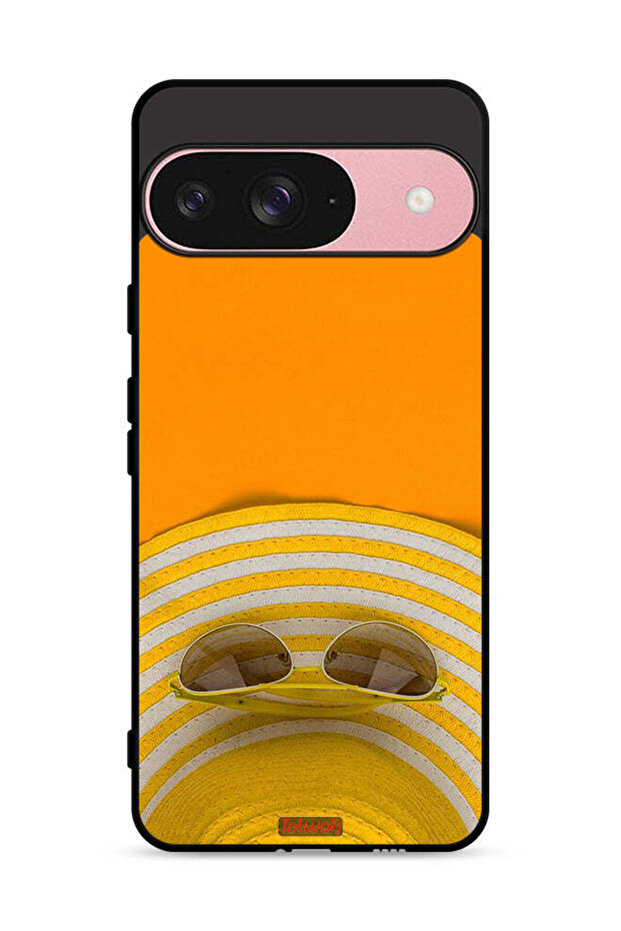 غطاء حماية واقٍ لهاتف Google Pixel 9 مع قبعة ونظارات