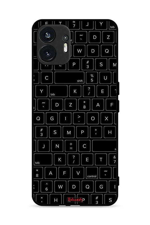 Nothing Phone (2) 5G Protective Case Cover Random Keyboard Keys Pattern