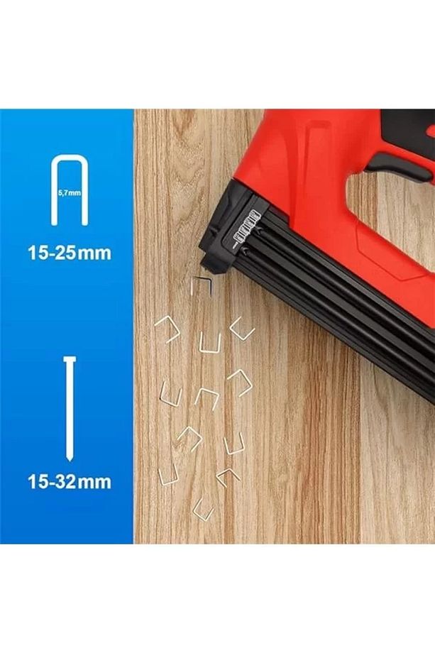 Kbz90 15-25mm Zımba Ve 15-32mm Profesyonel Çivi Çakma Makinesi 3000 Adet Yedek Zımba Ve Çivi - 2